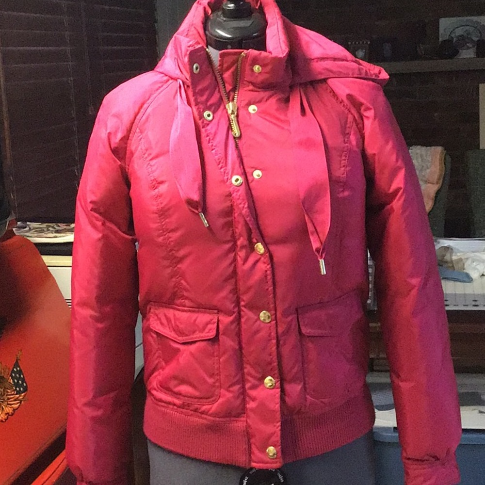 Great condition Juicy Couture hot pink down coat
